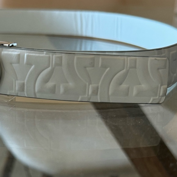 Ferragamo White High Waisted Belt - Picture 2 of 6